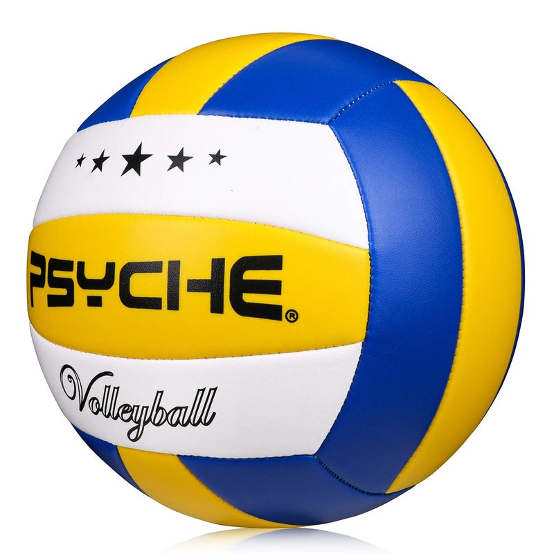 Wisdom Leaves Psyche Volleyball - Soft Indoor Outdoor Volleyball for Park Games Beach Play,Beach VOLL Ball (Official Size 5) - Image 1